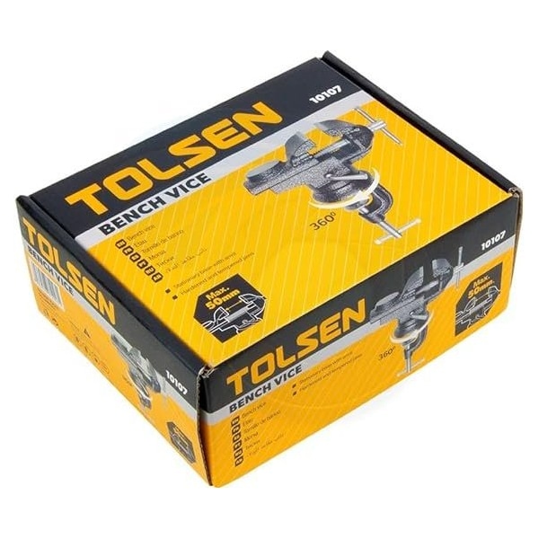 Tolsen Portable Swivel Base Work Bench Table Top Vice Vise 2inch 50mm Anvil 10107 - main
